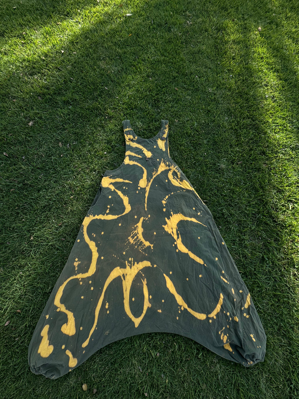 100% COTTON Jumper •Green Tie-Dye L|XL•  1 of 1