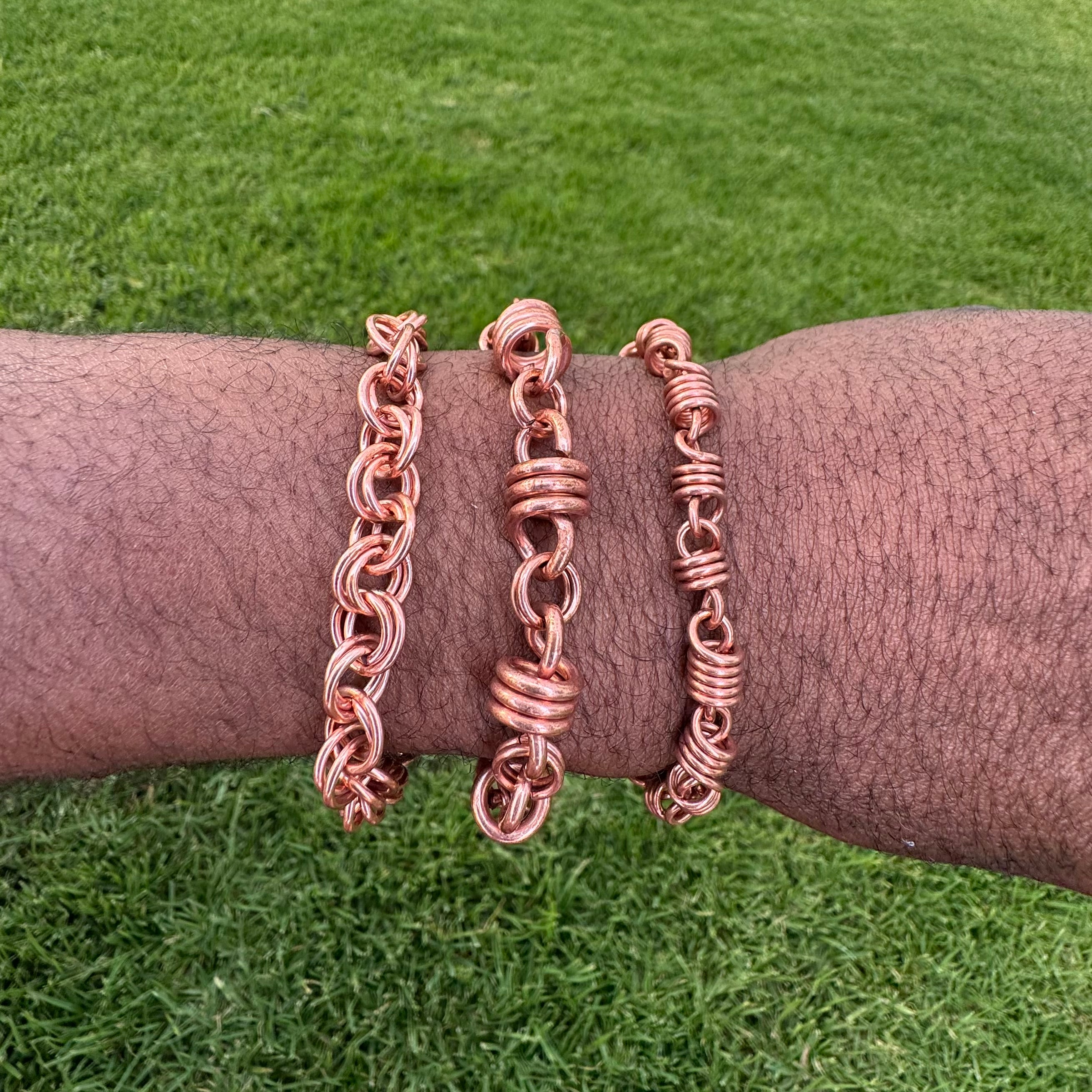 100% Copper WRIST LINKS • Choose Your Style •