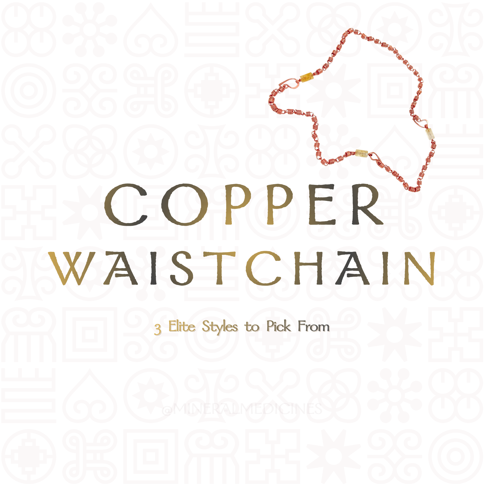 100% Copper Womb LINKS  • Choose Your Link Style •  WOMB HEALER(s)