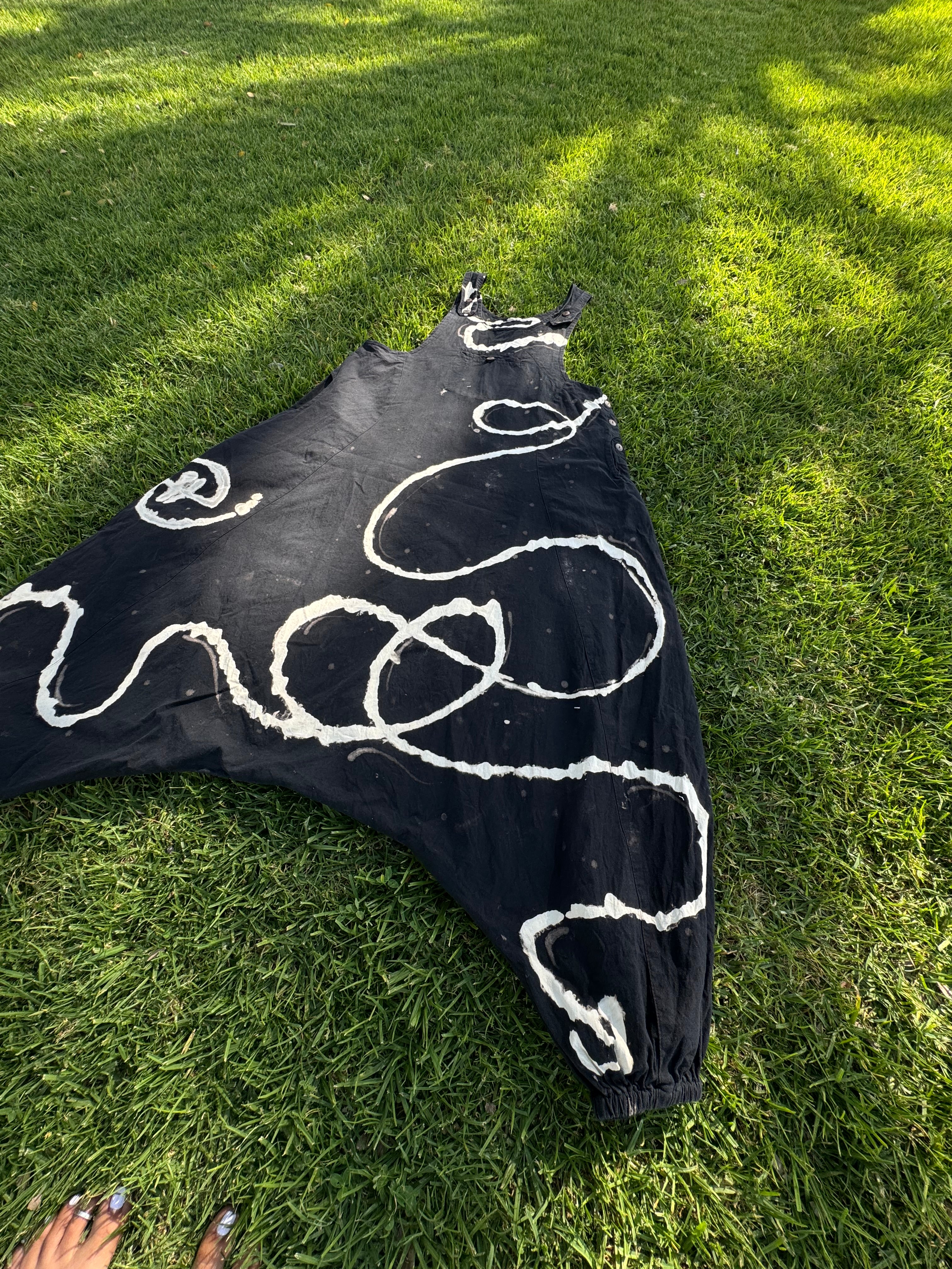 100% COTTON Jumper •Black Tie-Dye L|XL•  1 of 1