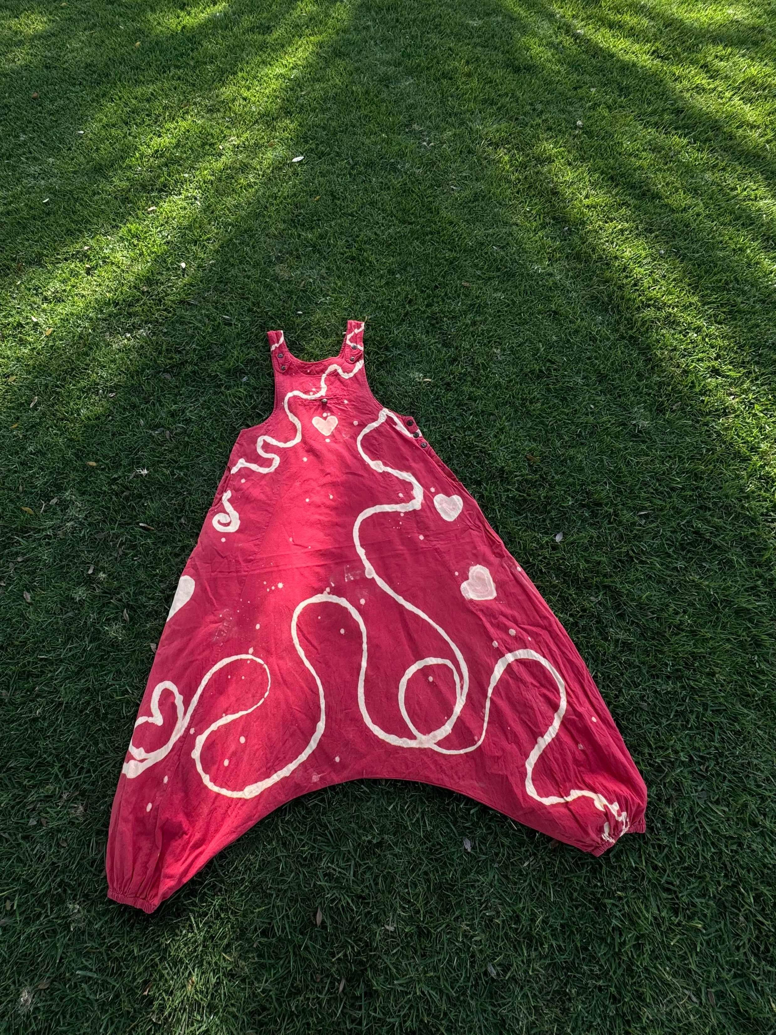 100% COTTON Jumper •Red Tie-Dye L|XL•  1 of 1