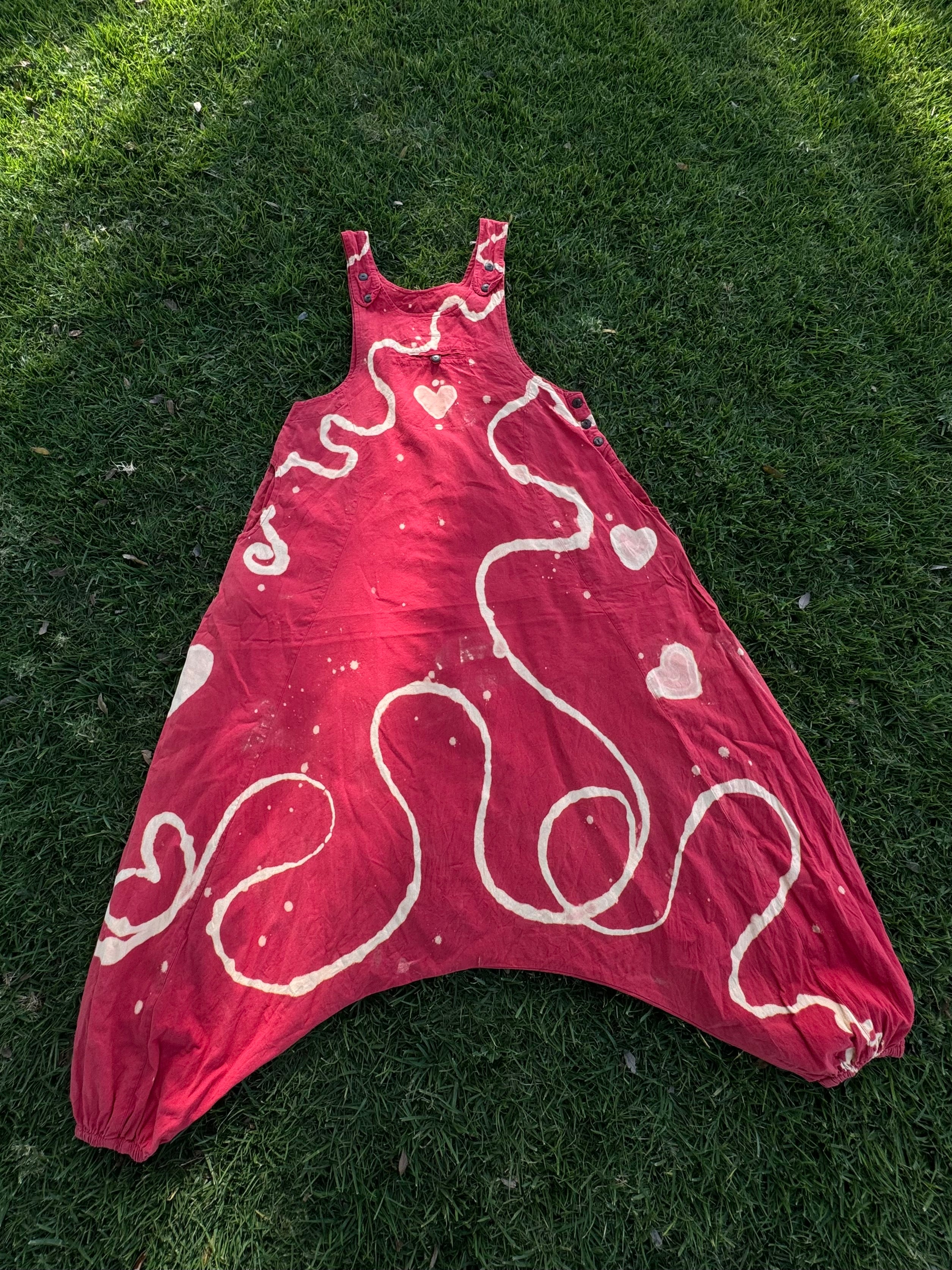 100% COTTON Jumper •Red Tie-Dye L|XL•  1 of 1