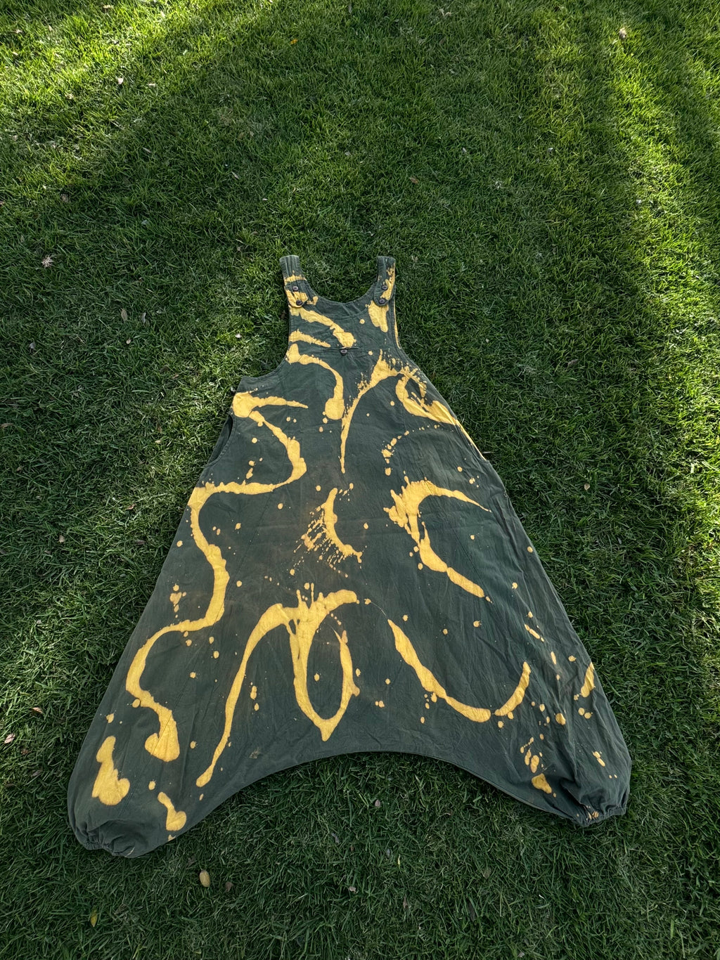 100% COTTON Jumper •Green Tie-Dye L|XL•  1 of 1