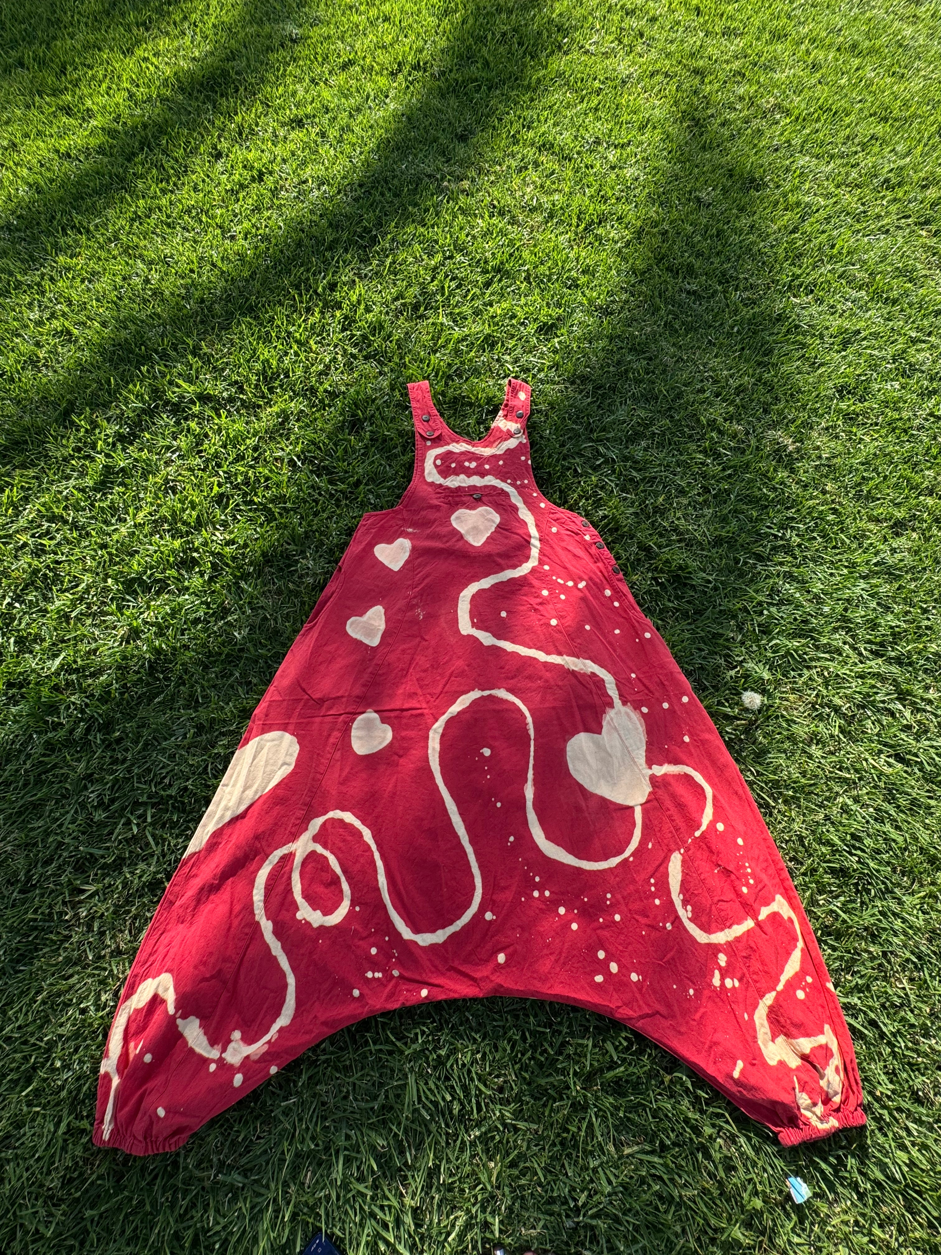 100% COTTON Jumper •Red Tie-Dye S|M•  1 of 1