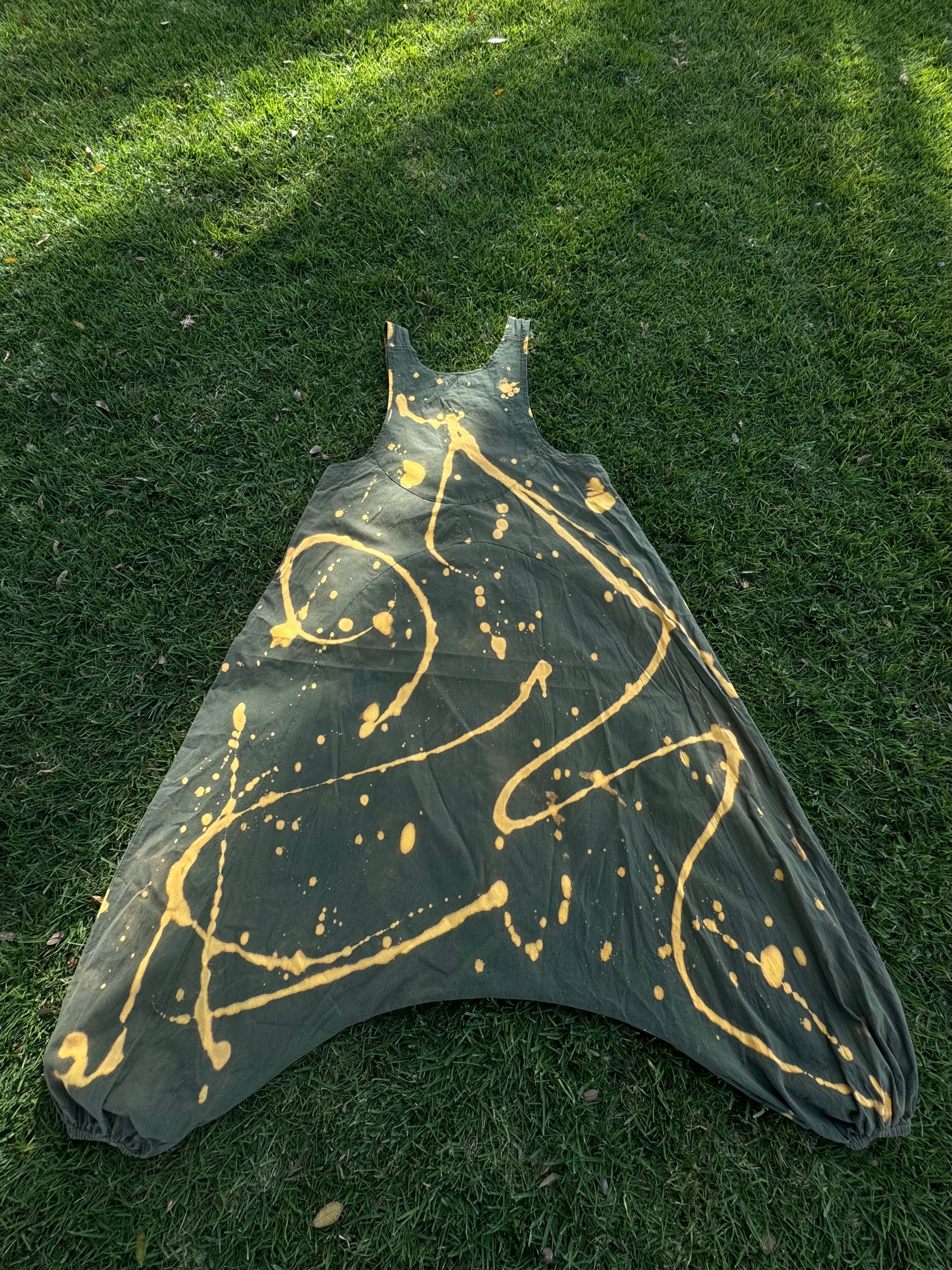 100% COTTON Jumper •Green Tie-Dye L|XL•  1 of 1