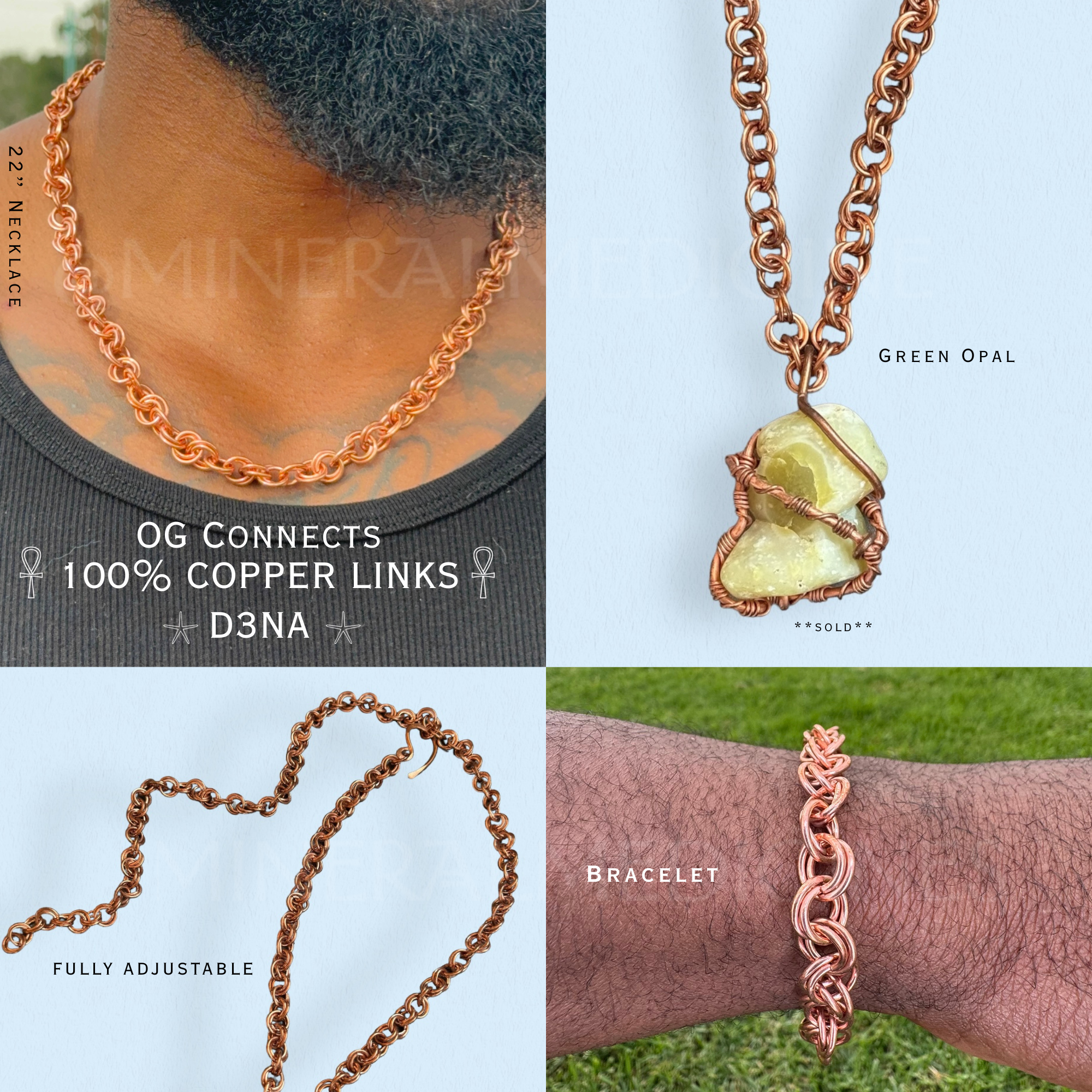 D3NA Connectors 𓋹 100% COPPER Links 𓋹