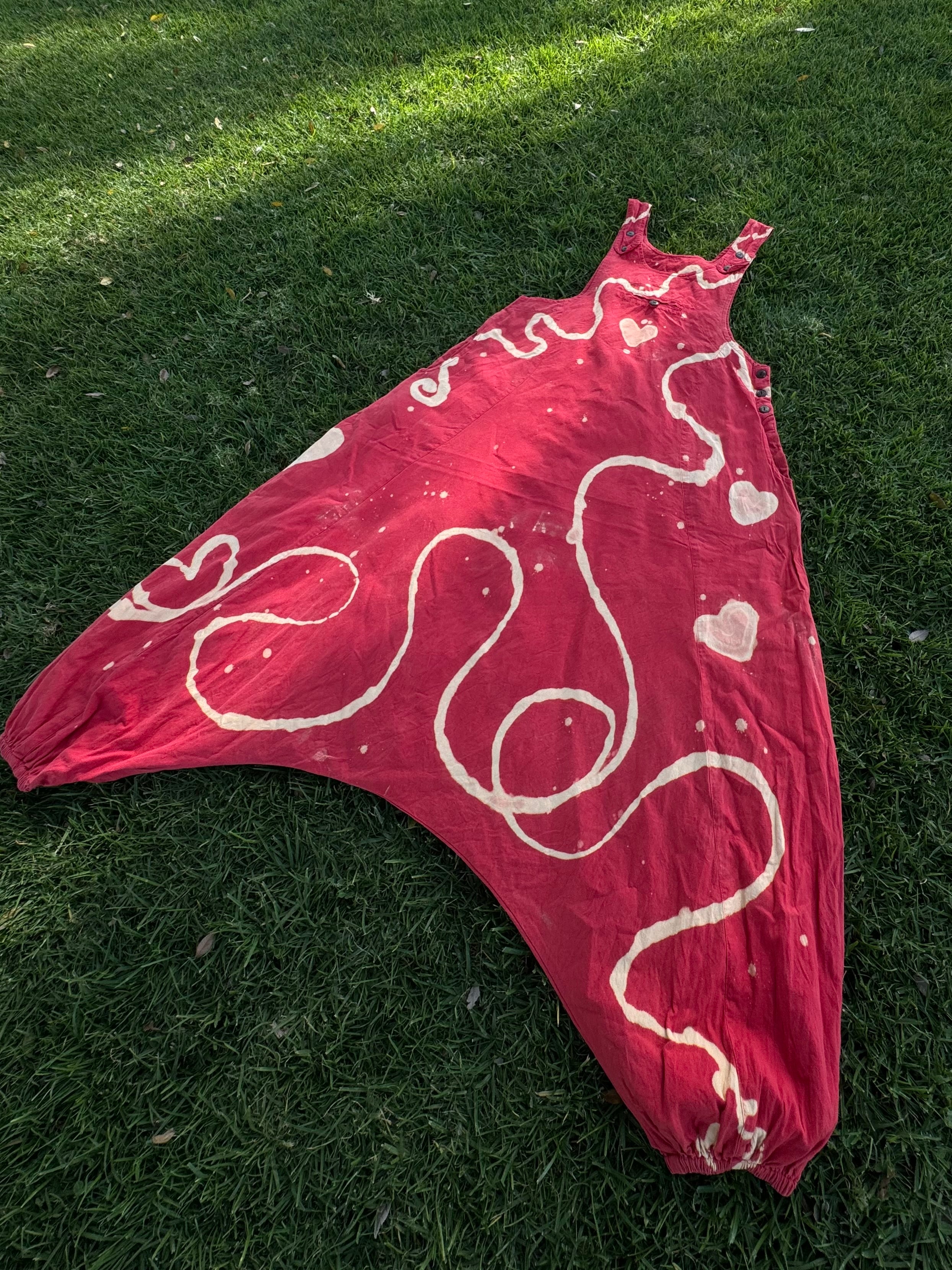 100% COTTON Jumper •Red Tie-Dye L|XL•  1 of 1