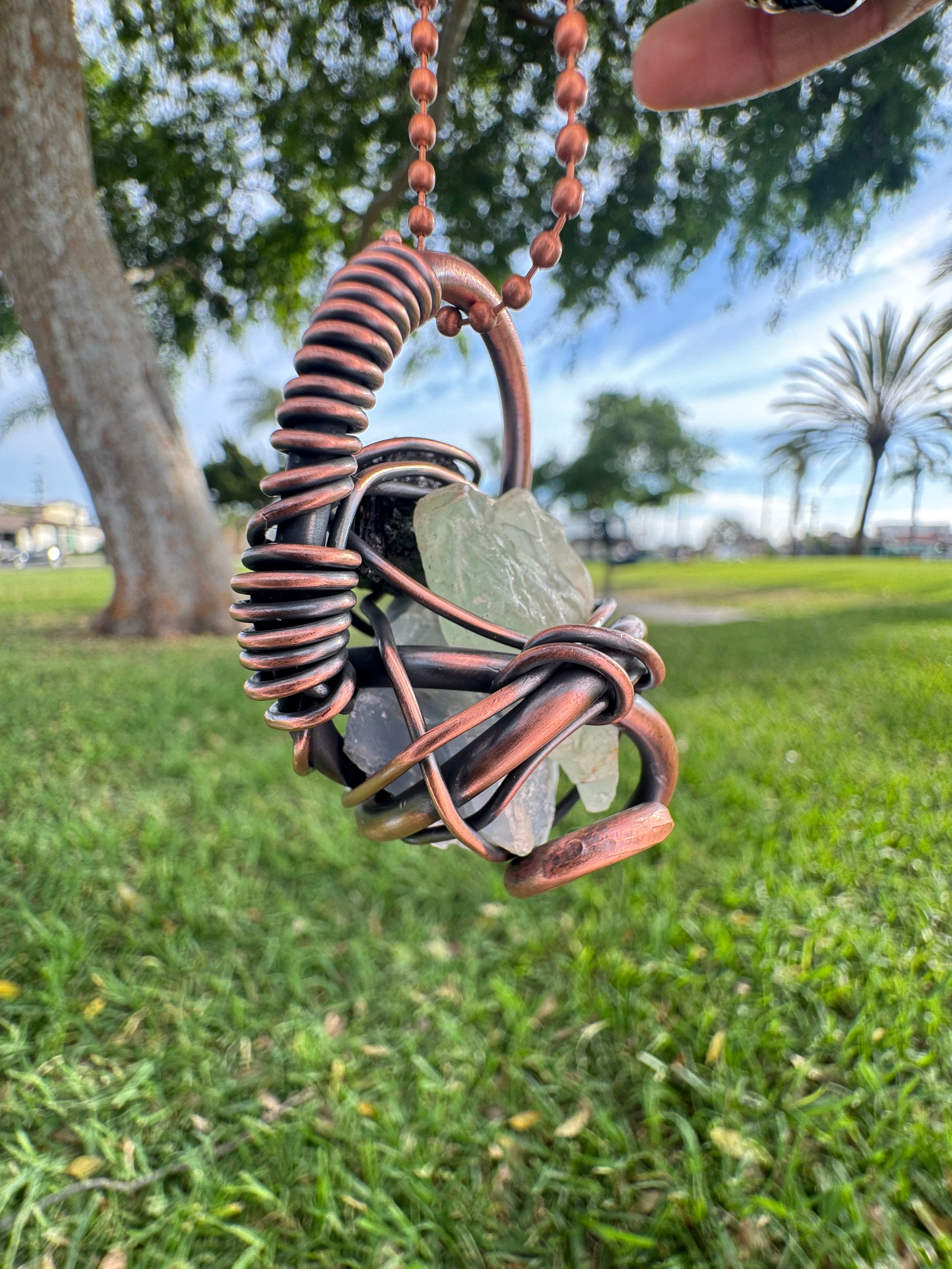 Trio Mio • Twisted Wraps • Tourmaline x Blue & Green Calcite