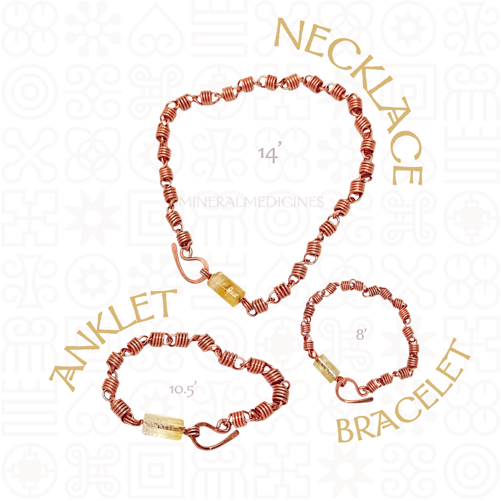 WAIST CHAIN  • Choose Your Link Style •  (for back pain & womb healing)