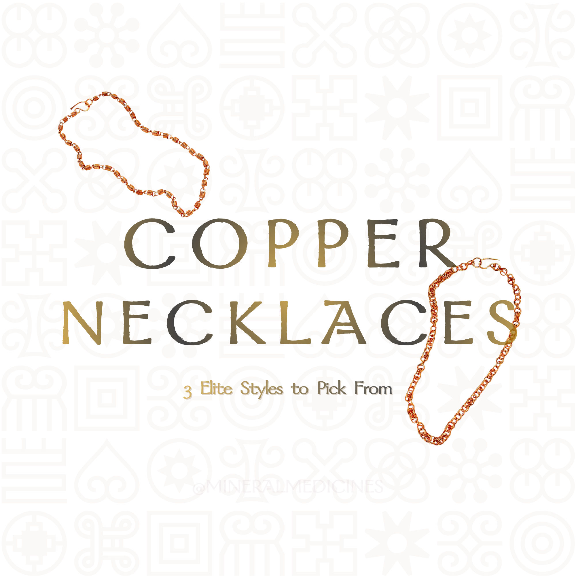100% Copper NECK LINKS  • Choose Your Style •