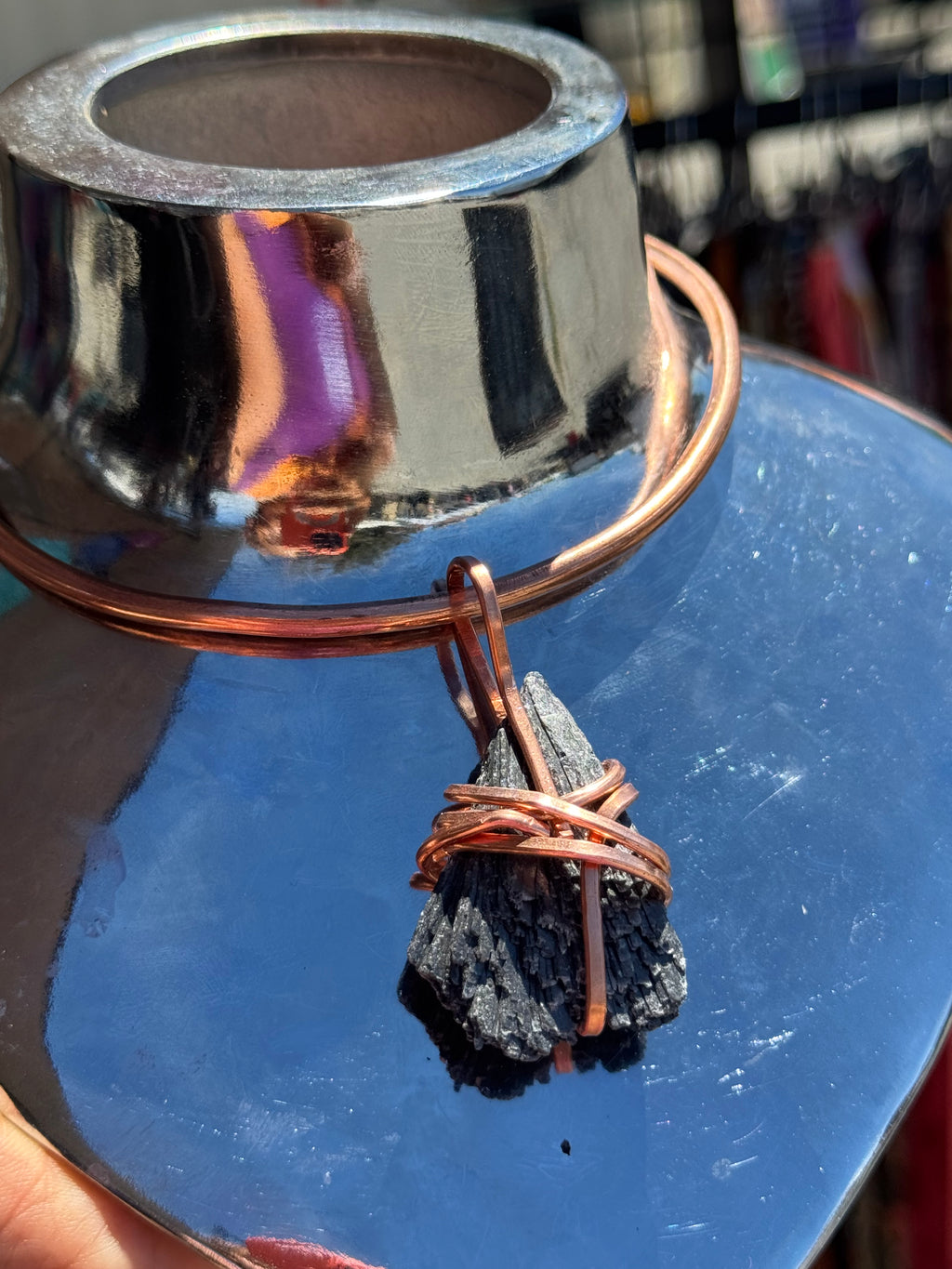 Select your own Twisted InnerG Wrap & add to your purchase of the Copper Neck Ring 